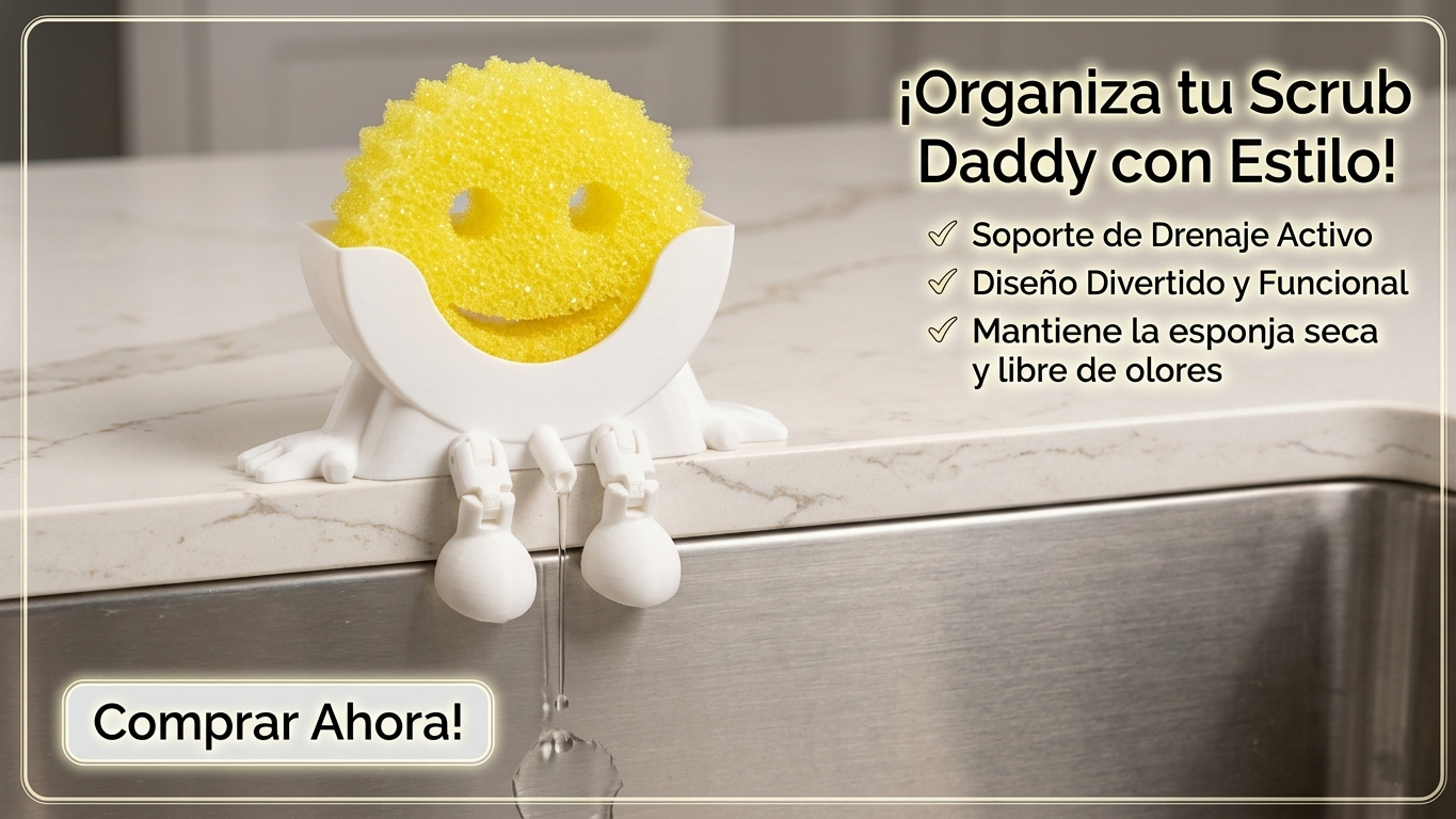 Funny Dish Sponge Holder with Drainage for Kitchen Organization 3d Print